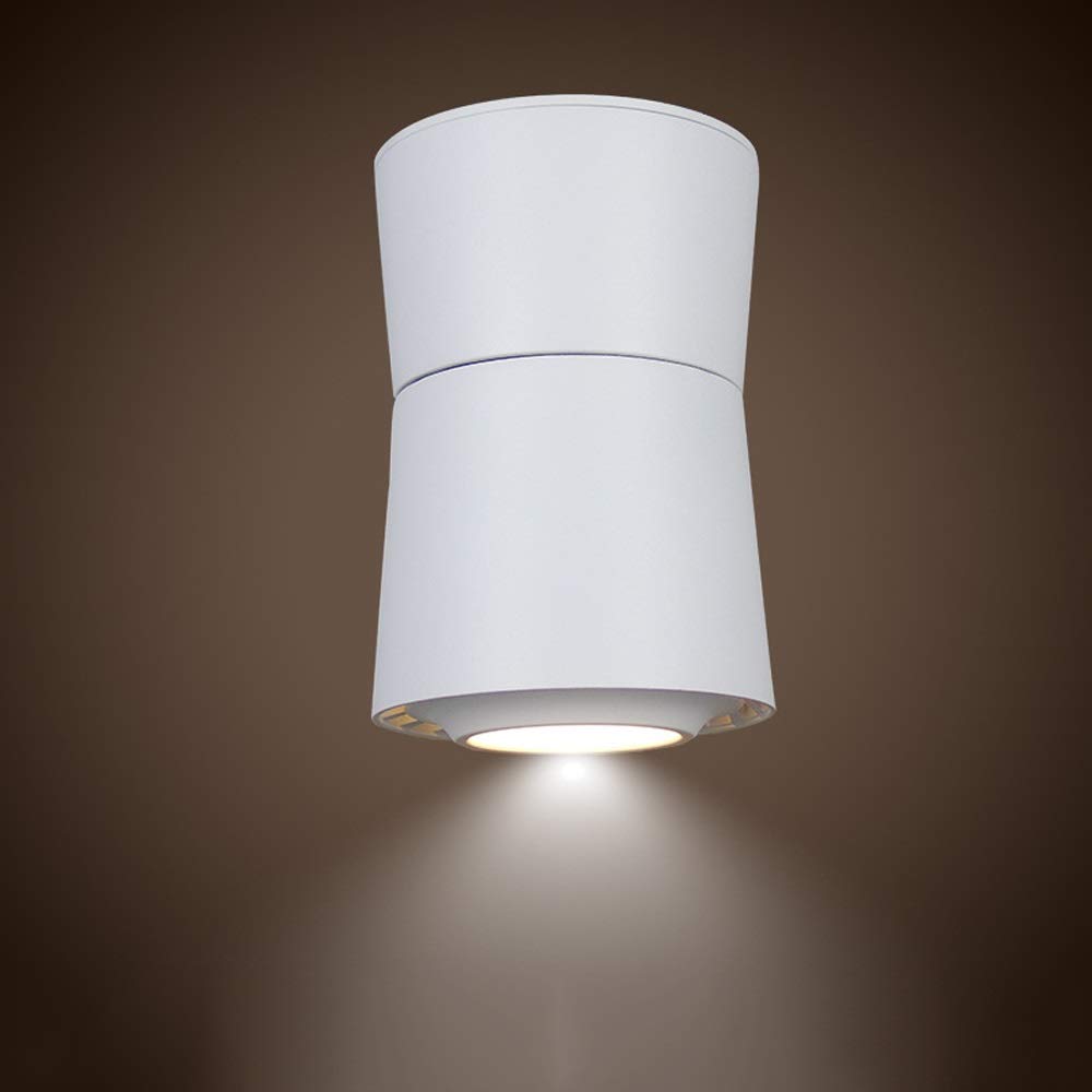 Foco empotrable pequeño, enfocado, Redondo, de 3 W, 7 W y 12 W, sin luz estroboscópica, luz LED integrada de 3000 K.