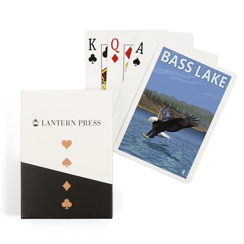 Baraja de Poker Bass Lake California de 52 Cartas