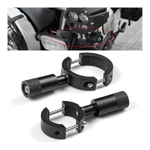Abrazadera horquilla para focos de moto ajustable a tubos de hasta 60mm 2