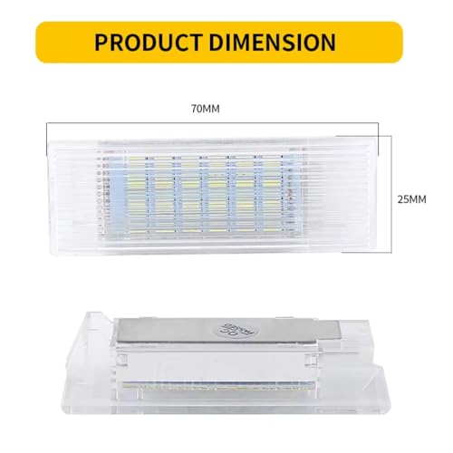 Lámpara de bienvenida LED para BMW F32 X1 blanca de alta luminosidad 4