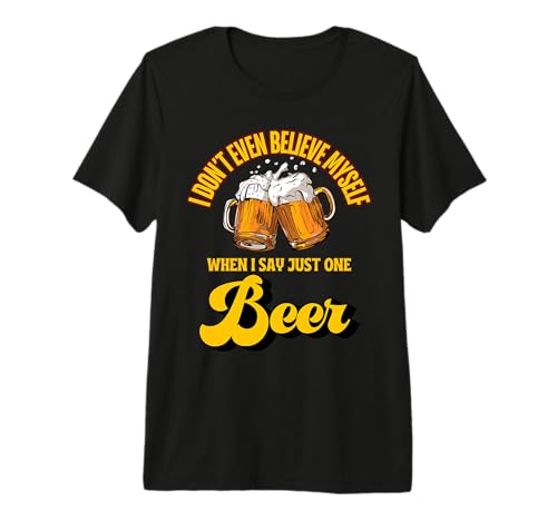 Funny Beer Drinking Gifts for Adults Men Women More Beer Premium T-Shirt
