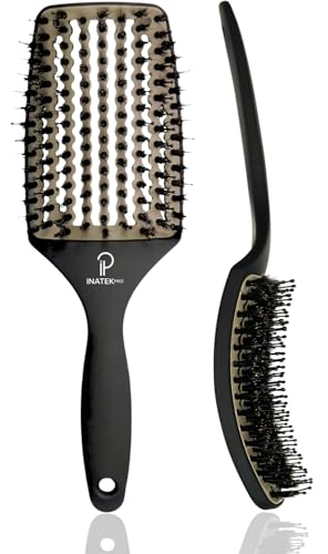 Inatekpro Curved Vented for Blow Drying - Boar Bristle Brush ...