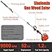 Gas Weed Eater, 52cc 2 Stroke Weed Wacker 6 in 1 Lawn Mover Include String Trimmer Brush Cutter Pole Saw Hedge Trimmer for Yard Garden Care 9500rpm 3000r/min Engine Speed 120cc Oil Tank Orange