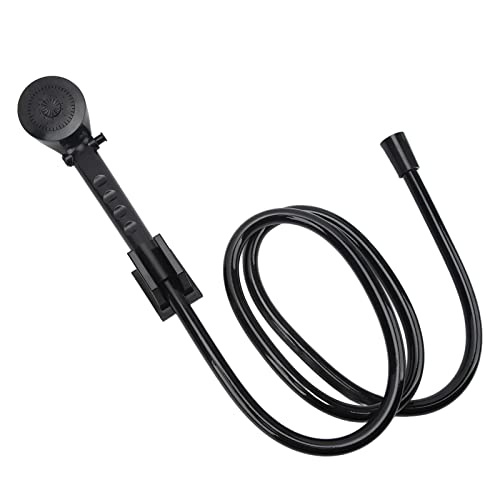 Wohnmobil-Duschkopf, 1,5 M Schlauch, Wassersparend, Langlebige Konstruktion, Tragbares Wohnmobil-Duschset, Einfach zu Bedienen für die Jagd auf Wohnwagen (Schwarz)