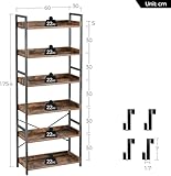 Zoom IMG-2 rolanstar libreria con 6 ripiani Zoom IMG-2 rolanstar libreria con 6 ripiani