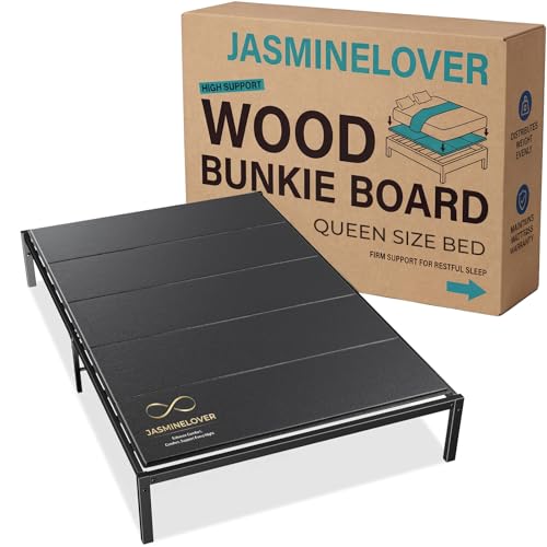 Bunkie Board Queen - Heavy Duty Reinforced Wood Bed Boards for Under Mattress, Universal Sleeper...