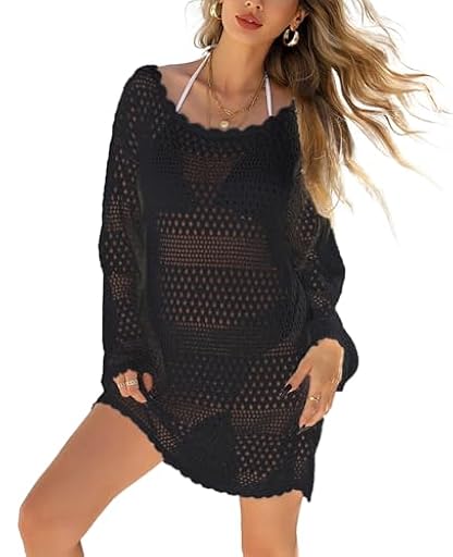 NLAND Vestido de Playa para Mujer Camisa Suelto Beach Largo Verano Casual Tops Ropa Traje de Baño Bikini Cover Up Ropa de Baño Playa Mujer,Negro | Ya disponible en tu tienda friki favorita! En mundofriki.es! NLAND Vestido de Playa para Mujer Camisa Suelto Beach Largo Verano Casual Tops Ropa Traje de Baño Bikini Cover Up Ropa de Baño Playa Mujer,Negro | Ya disponible en tu tienda friki favorita! En mundofriki.es!