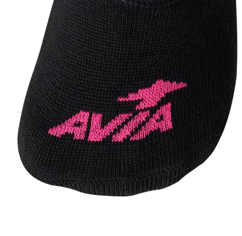 Avia Women's Cushioned No Show Socks (12 Pack), Size Shoe Size: 4-9, Pure Black #TOP25