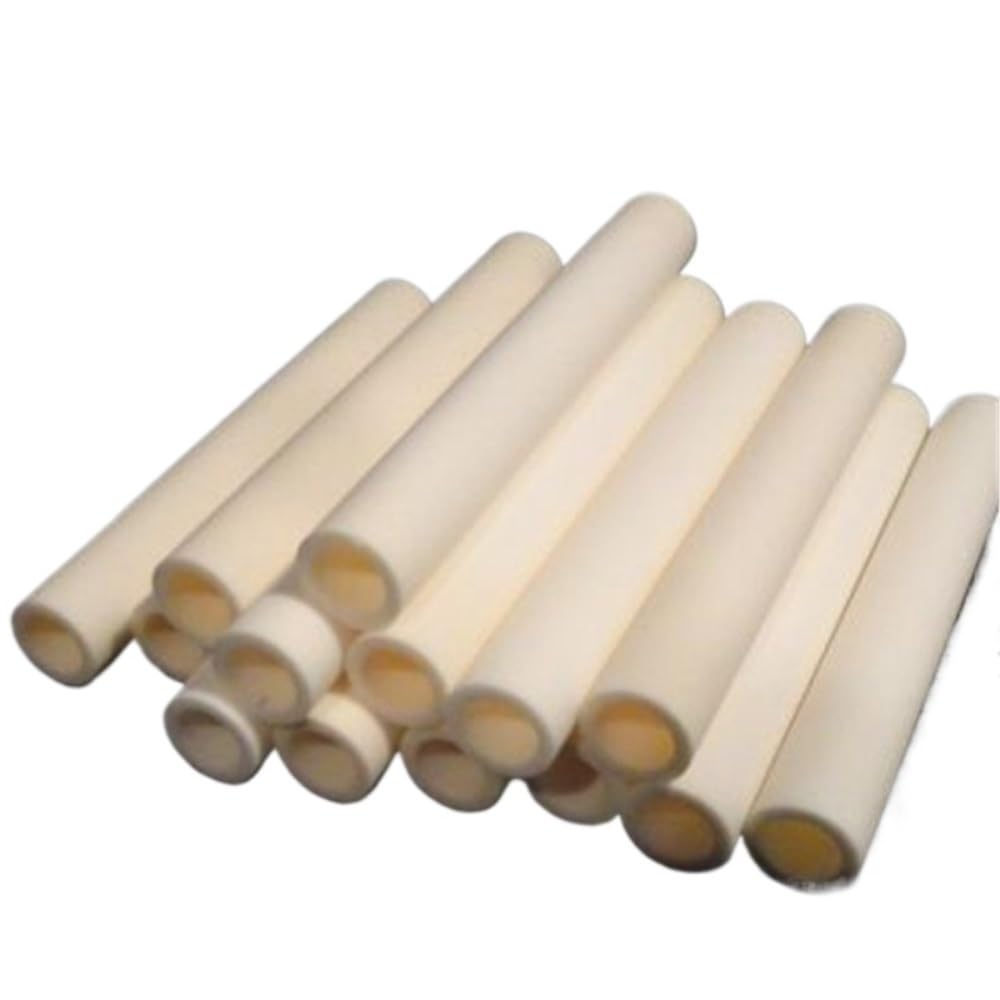 Mejor estabilidad térmica Tubo de cerámica de alúmina Longitud 300 mm, tubo de cerámica de alúmina de orificio único for la industria eléctrica 1 pieza(25mmx35mm)