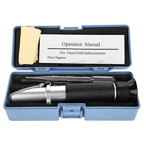 Honey Refractometer for Honey Moisture, Brix and Baume, 58-92% Brix Scale Range Honey Moisture Tester,Ideal for Honey, Maple Syrup, and Molasses, Bee Keeping Supplies