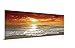 Cuadro Atardecer - 150 x 50 x 2 cm - XXL - Decoración Moderna para Salón y Dormitorio - Lienzo de Poliéster y Bastidor de Madera, LEN-067