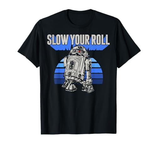 T-shirt Star Wars R2D2 Slow Your Roll : un haut confortable qui ne se déforme pas