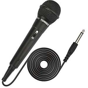 Wired Microphone, Karaoke Microphone, Handheld Microphone for Singing, Mic Karaoke with 2.5m Cable, Vocal Dynamic Mic for Speaker, AMP, Mixer, DVD