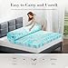 DUMOS Mattress Toppers Memory Foam Full, 2 Inch Thick Bed Topper Pad Cooling Gel Infused Soft Comfy Padding Breathable for Sleeper Sofa Couch RV Camper, CertiPUR-US Certified, Blue