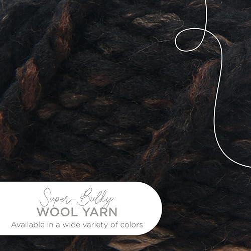 Image of Lion Brand Yarn Wool-Ease Thick & Quick Yarn, Soft and Bulky Yarn for Knitting, Crocheting, and Crafting, 1 Skein, Toasted Almond | Super Bulky Wool Acrylic Blend Fiber for Soft Hats, Sweaters, Chunky Blankets, Yarn for Crochet, Knitting, Crafts, Weaving