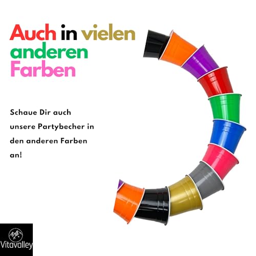 Vitavalley Bicchieri grigi in plastica - 100