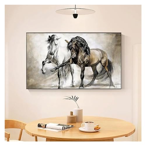 Tableau dessin de cheval style littéraire rétro art mural 40x60 - 3