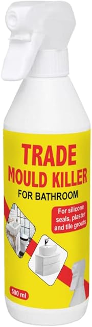 Trade Mould Remover Spray - Removes Mildew Algae From Bathroom Wall, Tile  500 ml Quick Action Black Mould Remover and Mildew Cleaner