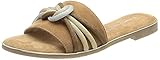 Piel de ante Marco Tozzi 2-2-27117-36, Sandalias Planas Mujer, Cognac Comb, 39 EU