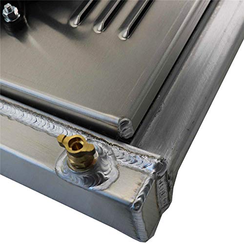 OzCoolingParts New Designs 3 Row Core Full Aluminum Radiator + 2 x 12" Fan w/Louver Shroud for 1967-1972 Chevy GMC C/K/S/T/G Series C10 C20 K10 K20 K30 Suburban Pickup Truck Blazer