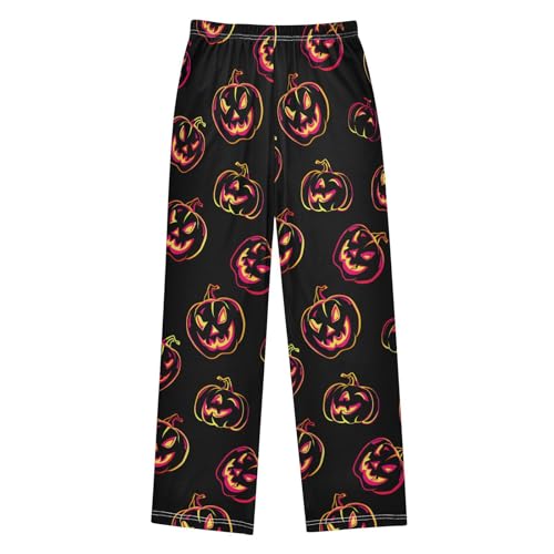 Halloween Pajama Pants Halloween Pumpkin A Long Sleep Pants Lounge Bottoms2