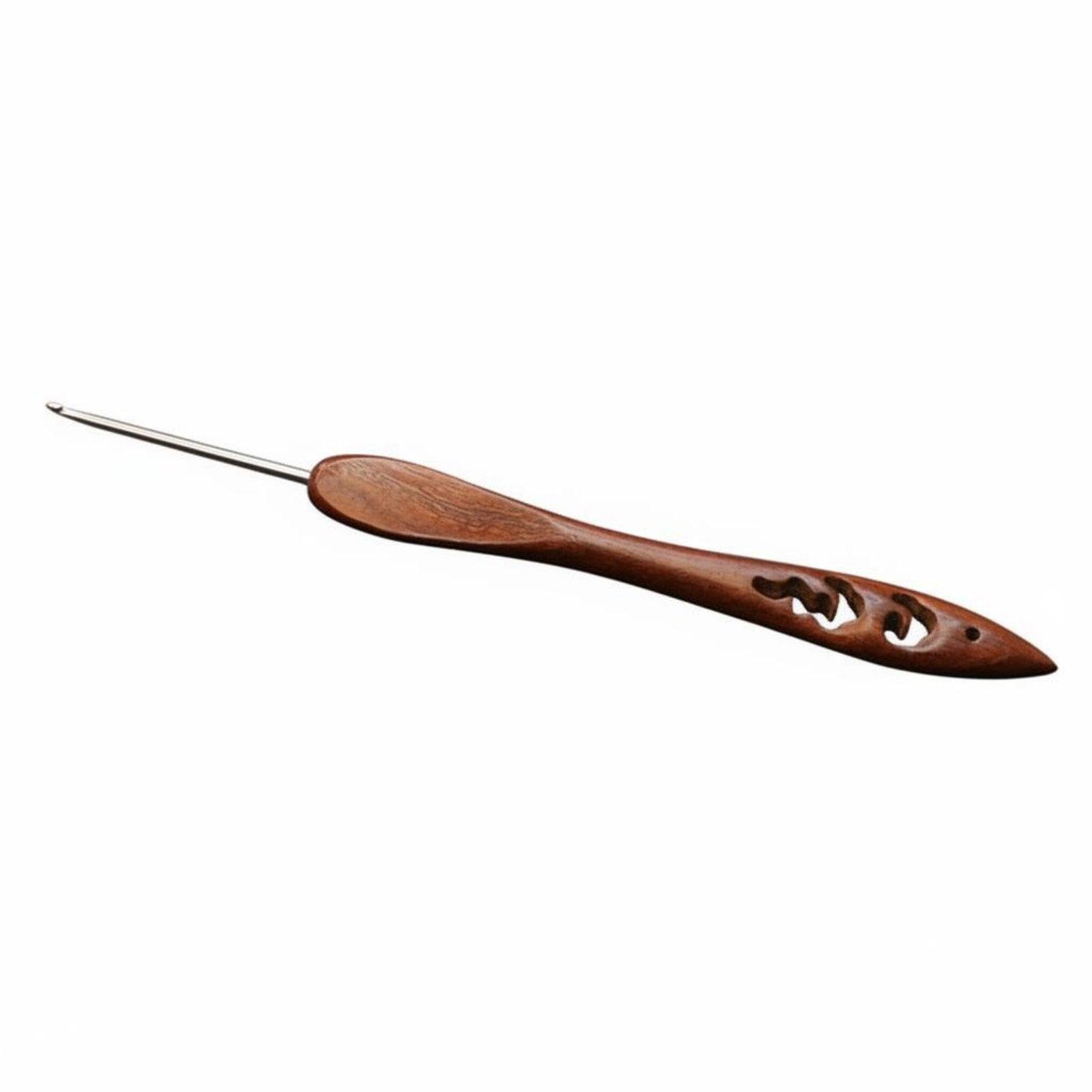 SNAPPSY Wooden Handle Crochet Hook Finely Polished Rosewood Crochet Hook Sturdy Handmade Knitting Tool for Knitter S, Hobbyists, Home Crafting, Leisure Time 1.0MM Null Yunsuo Red-image-49