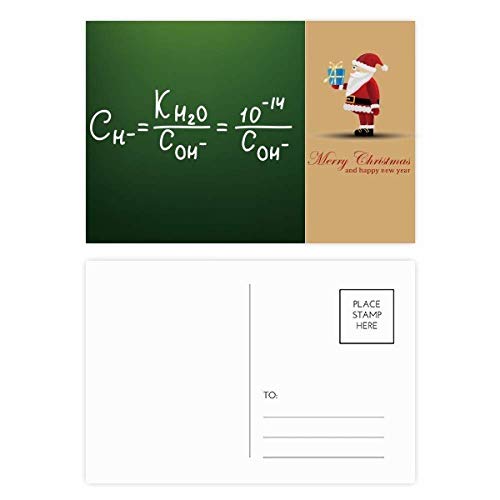 Cartes postales Père Noël Chemistry Knowledge pour en finir avec les vœux virtuels impersonnels x20