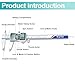 Kynup Digital Caliper Measuring Tool, Vernier Dial Caliper Digital Outside Micrometer, 6 Inch Caliper DIY Tool, Stainless Steel, Large Screen, Splash Proof, Inch Metric Fraction Switch
