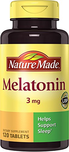 Nature Made Melatonin Tablets, 120 Count (Pack of 2)