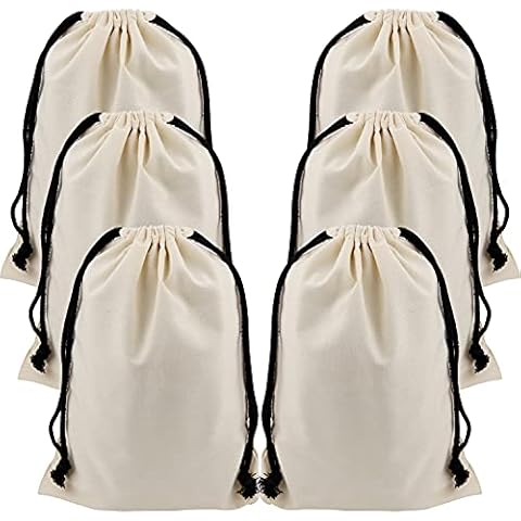 6 Cotton Travel Shoes Storage Bags Organizer Cover
