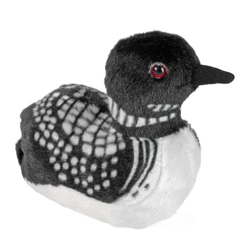 Wild Republic Audubon Birds Common Loon Plush with Authentic Bird Sound, Stuffed Animal, Bird Toys for Kids & Birders
