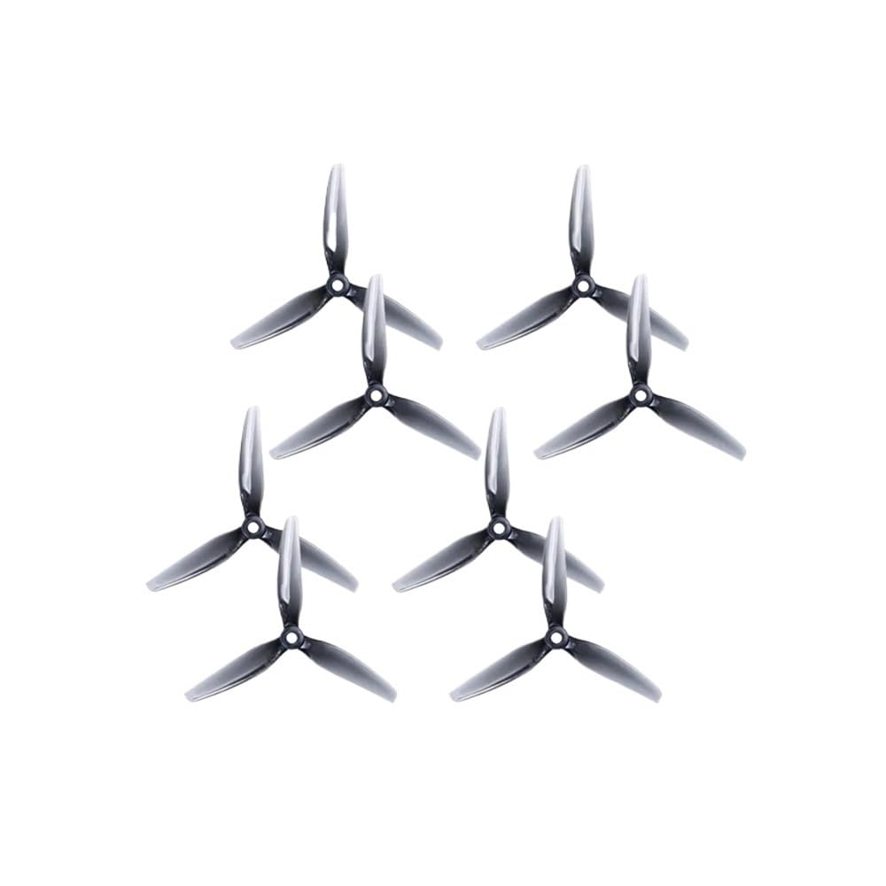 Universale 2/4 Paia di Eliche 5040 5X4X3 5" 3-Blade per Droni e Quadcopter (6 Paia Grigio)