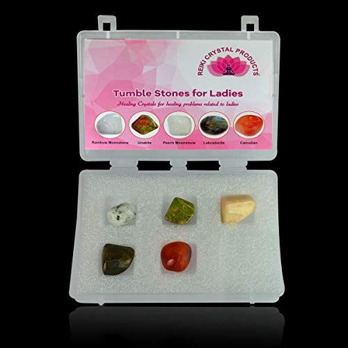 Image of Reiki Crystal Products Certified Natural Crystal Tumble Stone Kit | Multiple Crystal Stone Sets for Meditation, Reiki, Chakra & Spiritual Practices