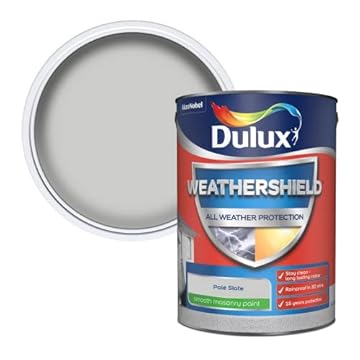 Dulux Weathershield Smooth Masonry Paint - Pale Slate - 5L