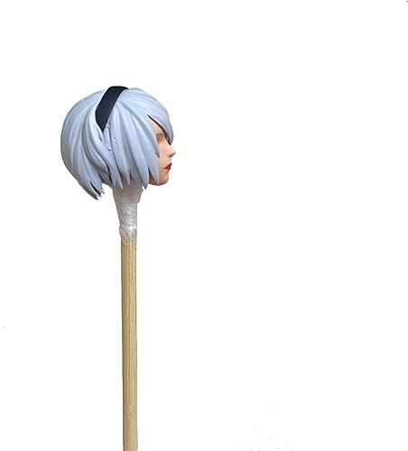 Miniatura 4 de Figura esculpida de cabeza de niña femenina pintada a escala 118, accesorio para figura de acción de 3.75 pulgadas, Joytoy Acid Rain