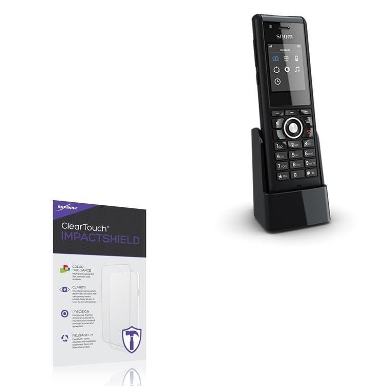 BoxWave Screen Protector Compatible With Snom M85 - ClearTouch ImpactShield (2-Pack), Impenetrable Screen Protector Flexible Film