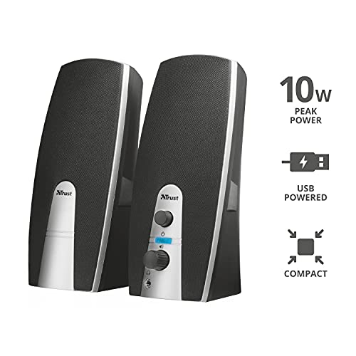 Mila Set Altoparlanti 2.0, Nero - Casse per PC - Immagine 4