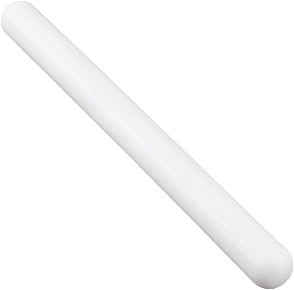 23cm Fondant Rolling Pin Non Stick | Small Rolling Pins for Baking | Cake Paste Icing Rolling Pin | Cake Decorating Equipment | Fondant Tools - (White, 9' inch)