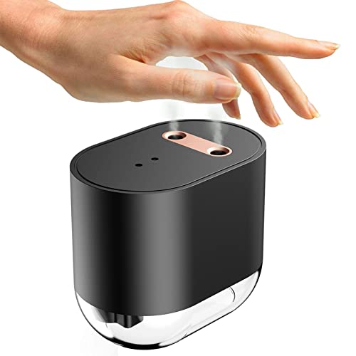 Vaporizzatore di alcol a induzione a infrarossi, 100 ml, Touchless Spray di Induzione Dispenser con Jet Doppio Distributore Desinfettante senza contatto per casa, USB ricaricabile 10,2 x 8,7 x 6,7