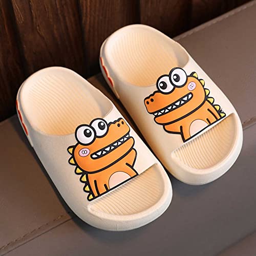 Boys Girls Cartoon Dinosaur Slides Infant Non-Slip Open Toe Shower Sandals Comfy Cushioned Soft Cute Slippers2