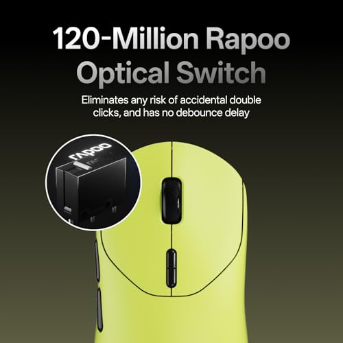 Image of Rapoo VT2 MAX Wireless Gaming Mouse, True 8K Wireless Polling Rate, 53g Lightweight, Up to 750 Hr Battery, Nordic nRF54L15 MCU, 120-Million Optical Switch, 10 Programmable Buttons, Macro Enabled