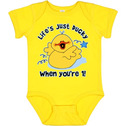 inktastic Life's Ducky 1st Birthday Baby Bodysuit