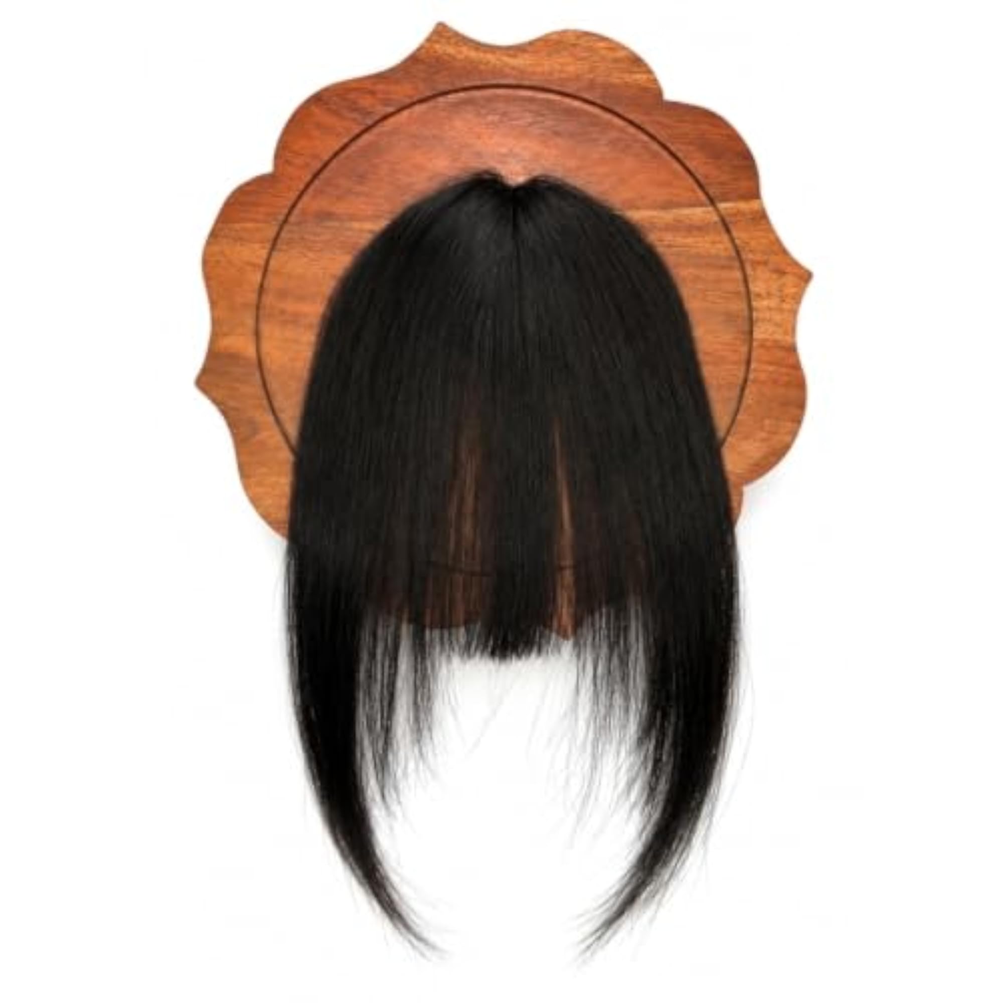 Women's Natural Black Clip-In Bangs Hair Extension