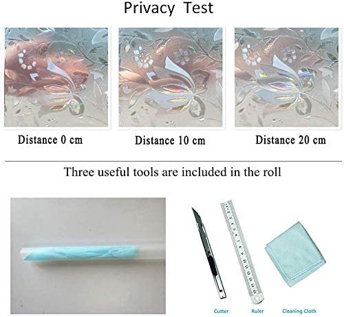 Quaslen Tulip Privacy Film 3D Window Film 60 x 200 cm - Image 7