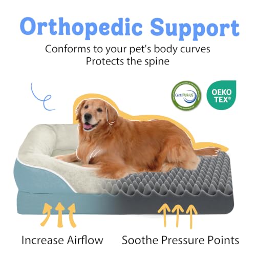 Image of Chez Paw Orthopedic Washable XXL Dog Bed for Extra Large Dogs