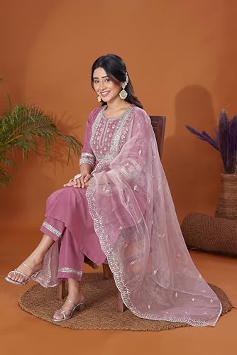 Image of Sanisa Women's Cotton Blend Kurta Set