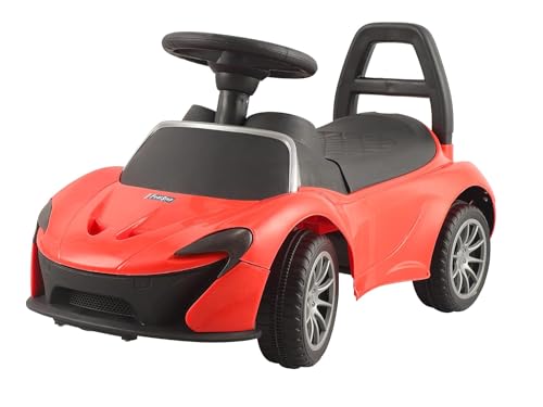 Image of JoyRide Spider Car with Music & LED Light, Ride on for Baby with Backrest, Under Seat Storage & Big Wheels, Ride on for Kids 1 to 3 Years Upto 25 Kgs RED