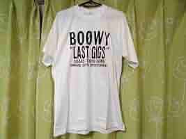 boowy Tシャツ　BOOWY LAST GIGS 88445 東京ドーム boowy Tシャツ BOOWY LAST GIGS 88445 東京ドーム