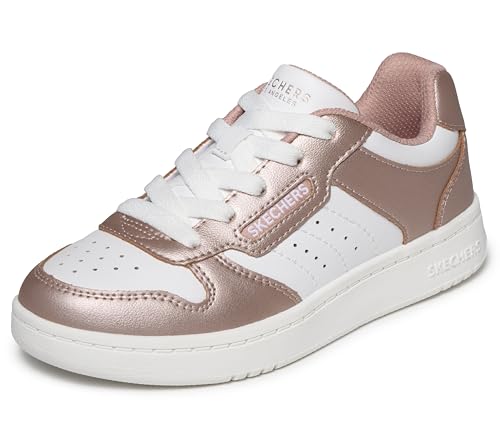 Skechers Girls Quick Street Sneaker, Rose Gold, 12 Little Kid - image 1