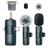 MENERESAS 3-in-1 Mini Microphone for iPhone-deep Grey with Black